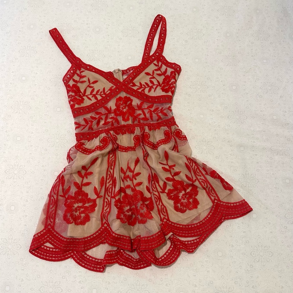 Honey Punch Floral Romper Dress